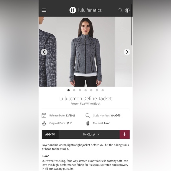 Lululemon Define Jacket - Picture 8 of 8